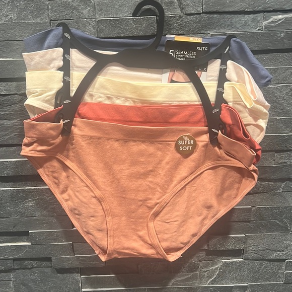 Attributes Other - Attributes Super Soft 4-way Stretch 5 piece Multicolor Bikini Underwear Set